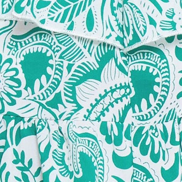 AIMCOO Women's Boho Floral Short Dress Square Neck Sleeveless  Tie Mini Dress - Picture 5 of 6